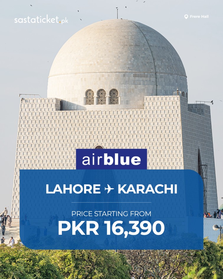 Airblue lahore to karachi Flights discounts